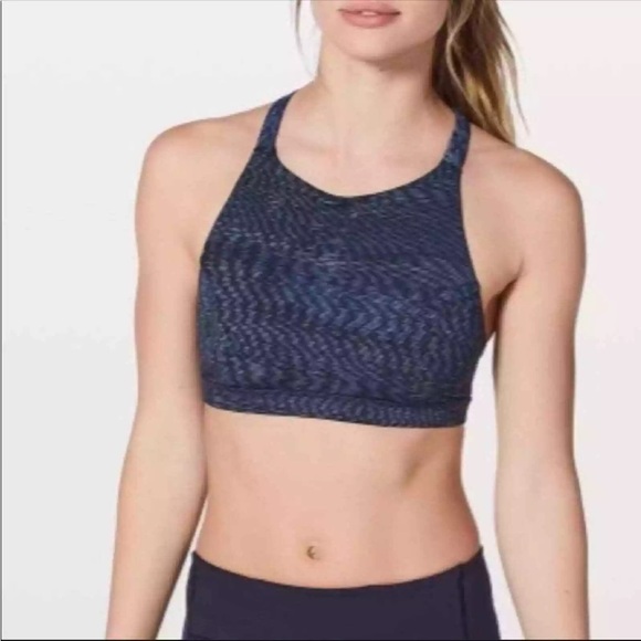 Lululemon Slide With Me Bra Size 4 Linear Flux Ice Grey Multi. Like new. - Picture 5 of 5